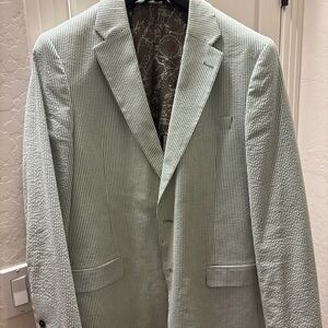 Nautica Men's Green Striped Blazer